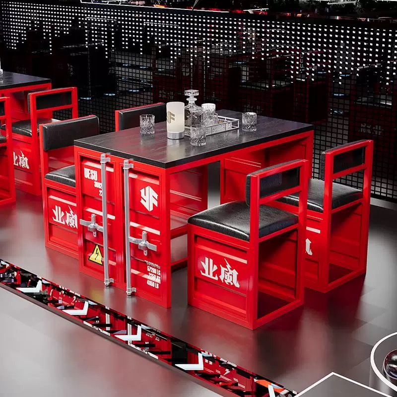 Outdoor Furniture Deals - custom.Industrial Style bar Table and Chair