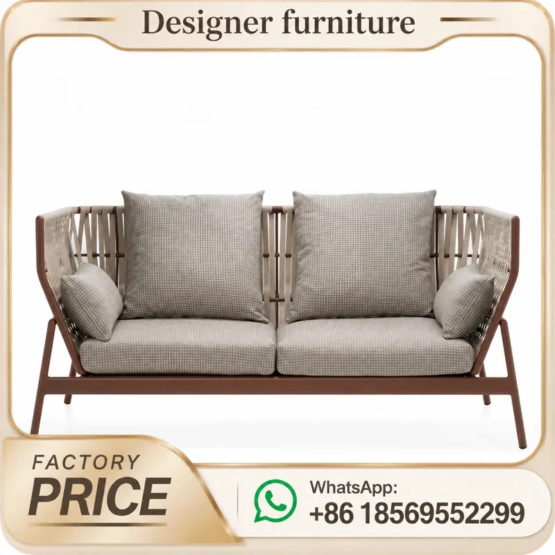 Outdoor Furniture For Pool - Waterproof Aluminum Alloy Outdoor Sofa Metal
