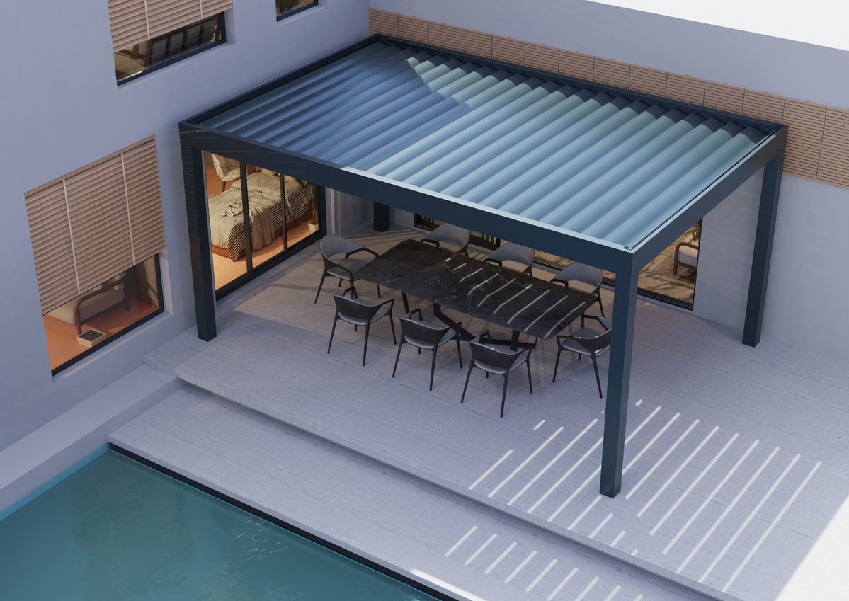 Outdoor Furniture Aluminum - Affordable Backyard Rectangular Aluminum Alloy Pavilion