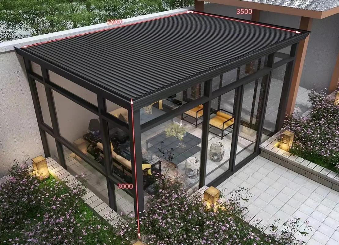 Customized Aluminum Pergola Fr - Outdoor Furniture Aluminum ulasan dan harga