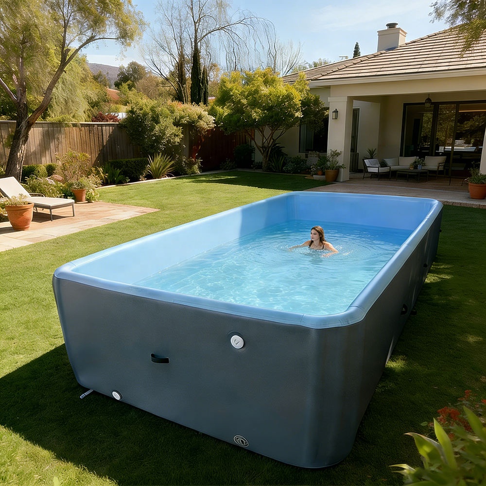 Drop Stitch Inflatable Swimmin - Outdoor Furniture For Pool ulasan dan harga
