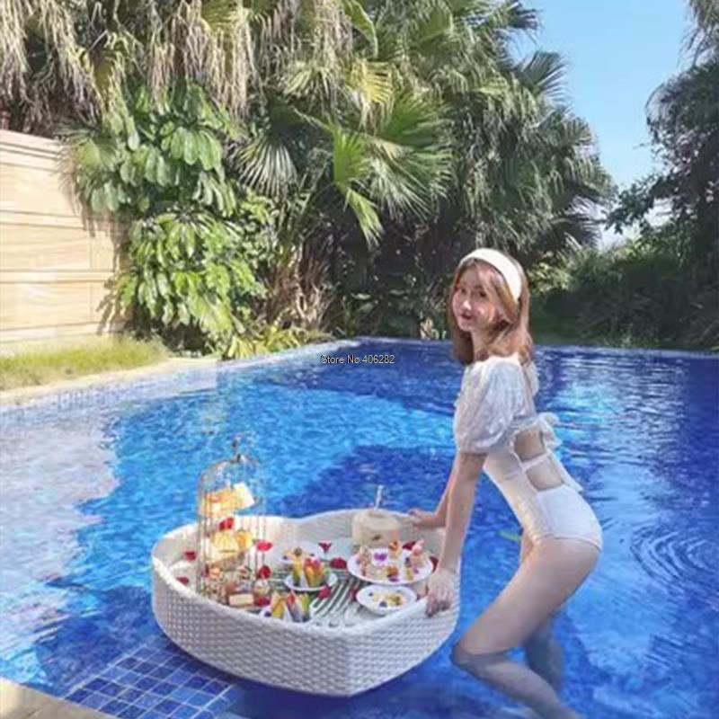 Swimming Pool Floating Rattan  - Outdoor Furniture In Bali ulasan dan harga