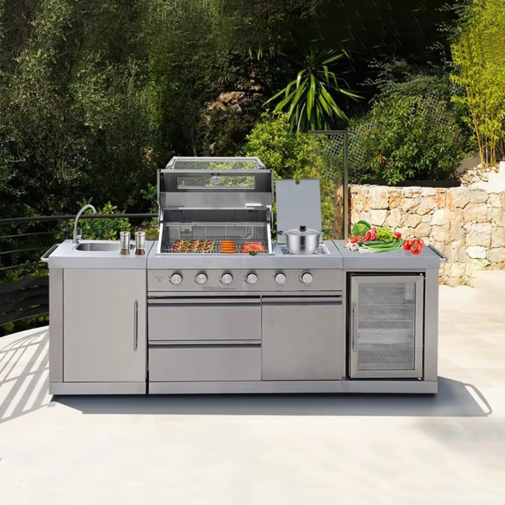 Outdoor Kitchen with Roof Cove - Outdoor Furniture Deals ulasan dan harga
