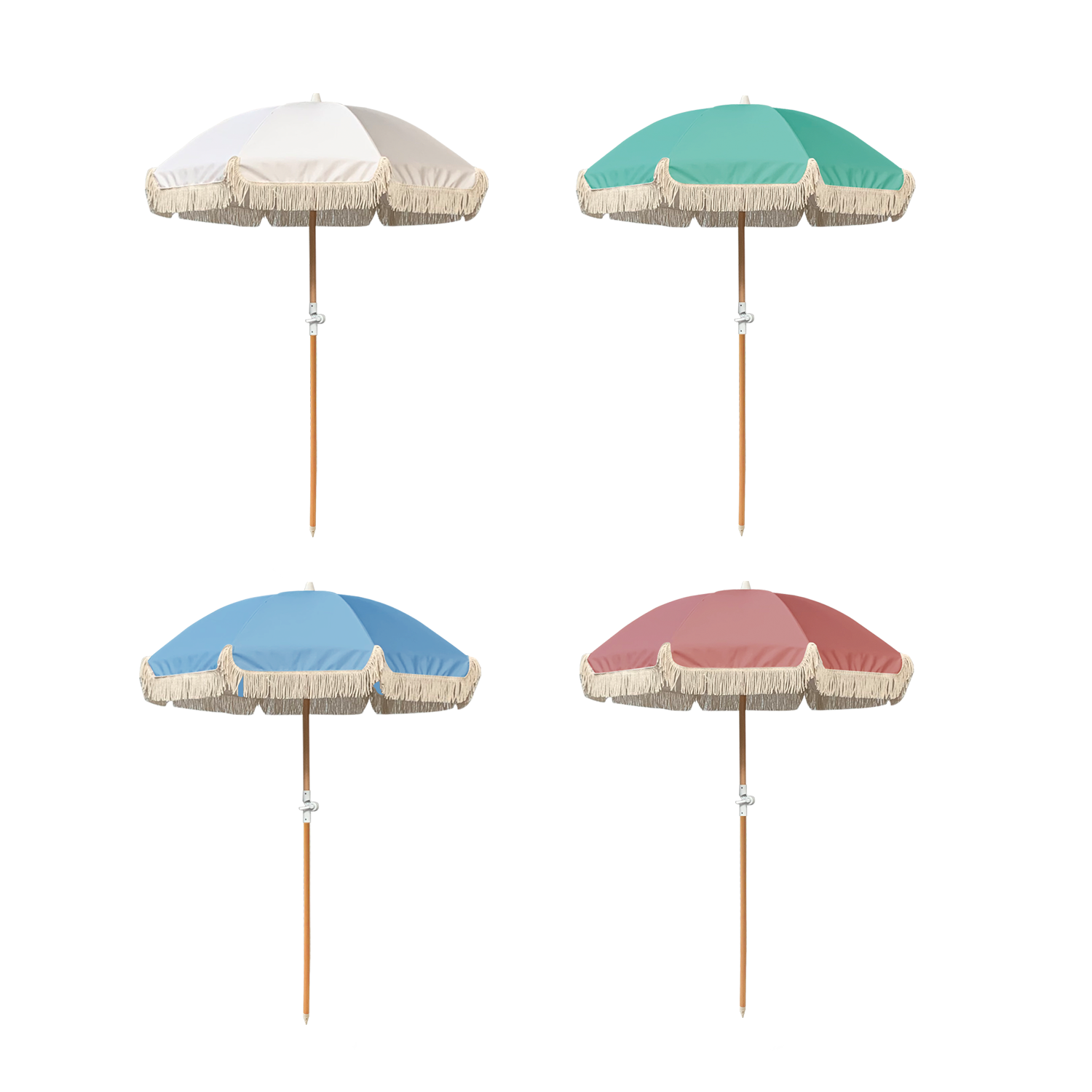 Modern 2M Bali Boho Beach Umbr - Outdoor Furniture In Bali ulasan dan harga