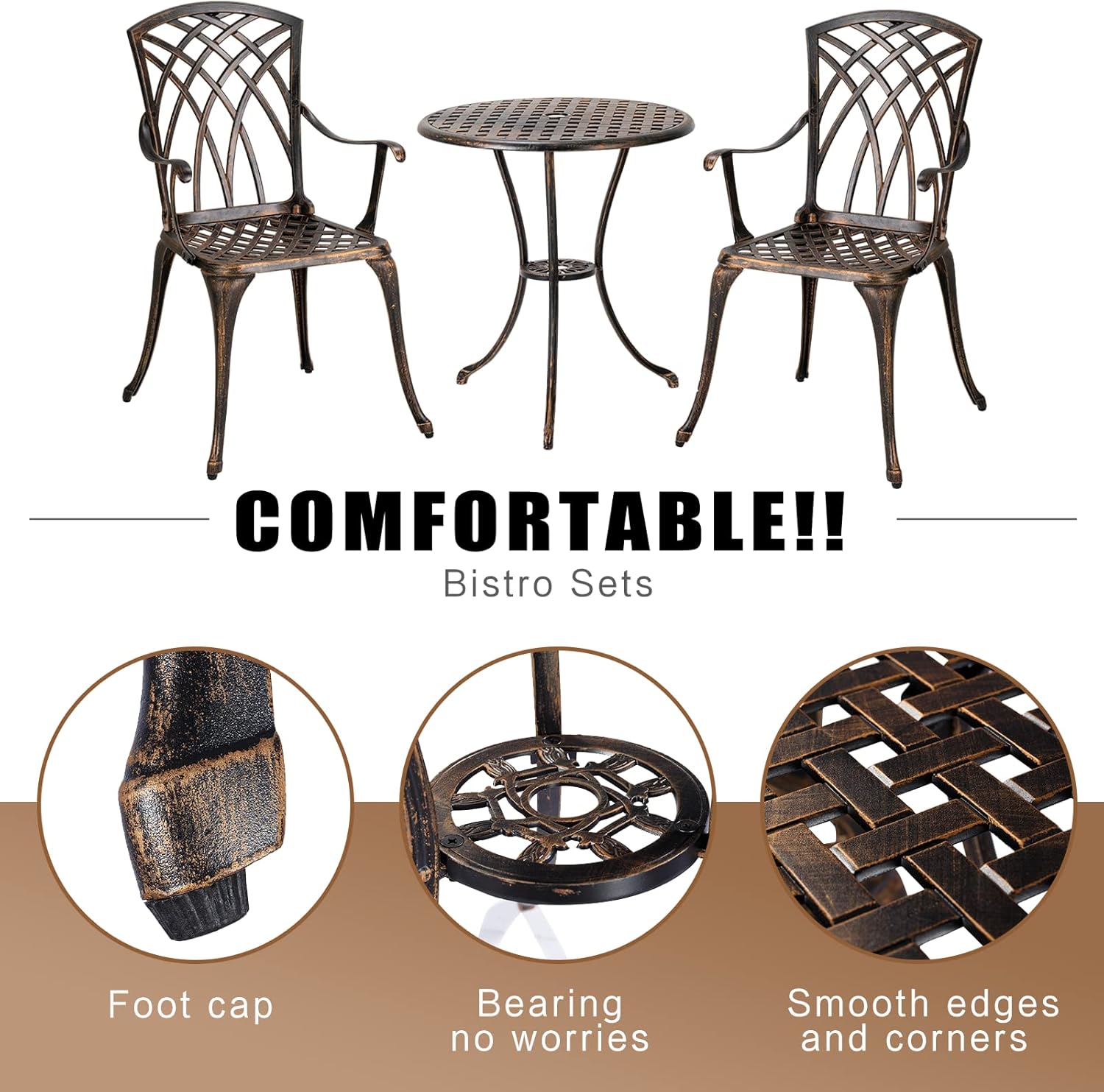 Bronze rust-resistant cast alu - Outdoor Furniture Aluminum ulasan dan harga