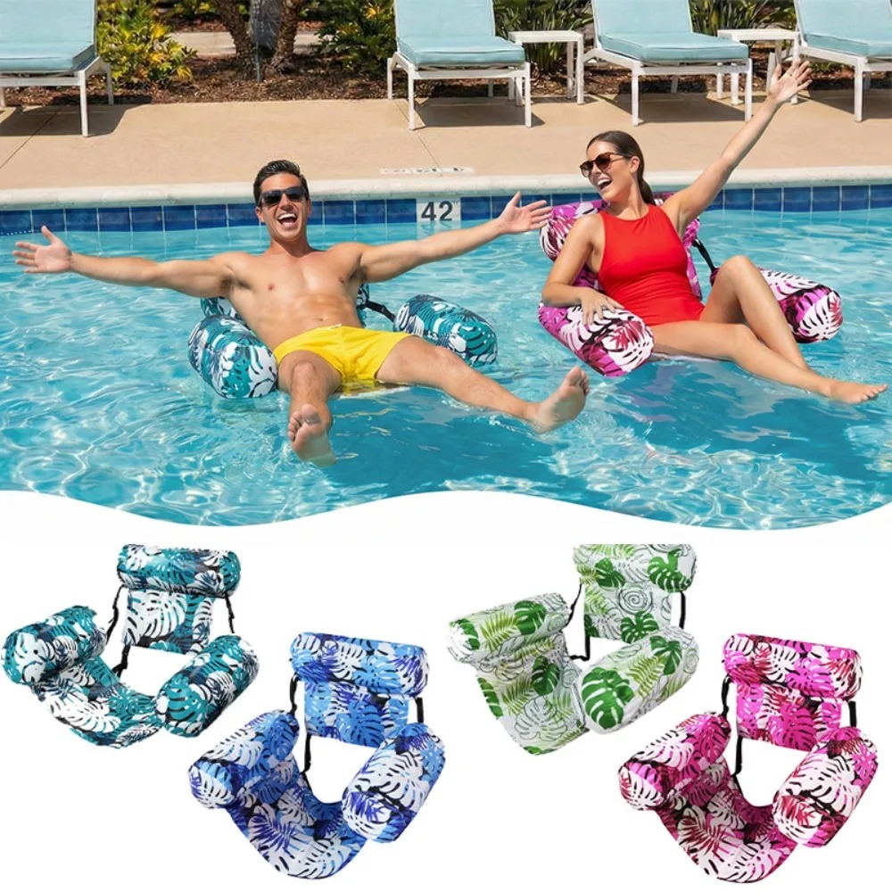 Heavy Duty Blow Up Pool Chair  - Outdoor Furniture For Pool ulasan dan harga